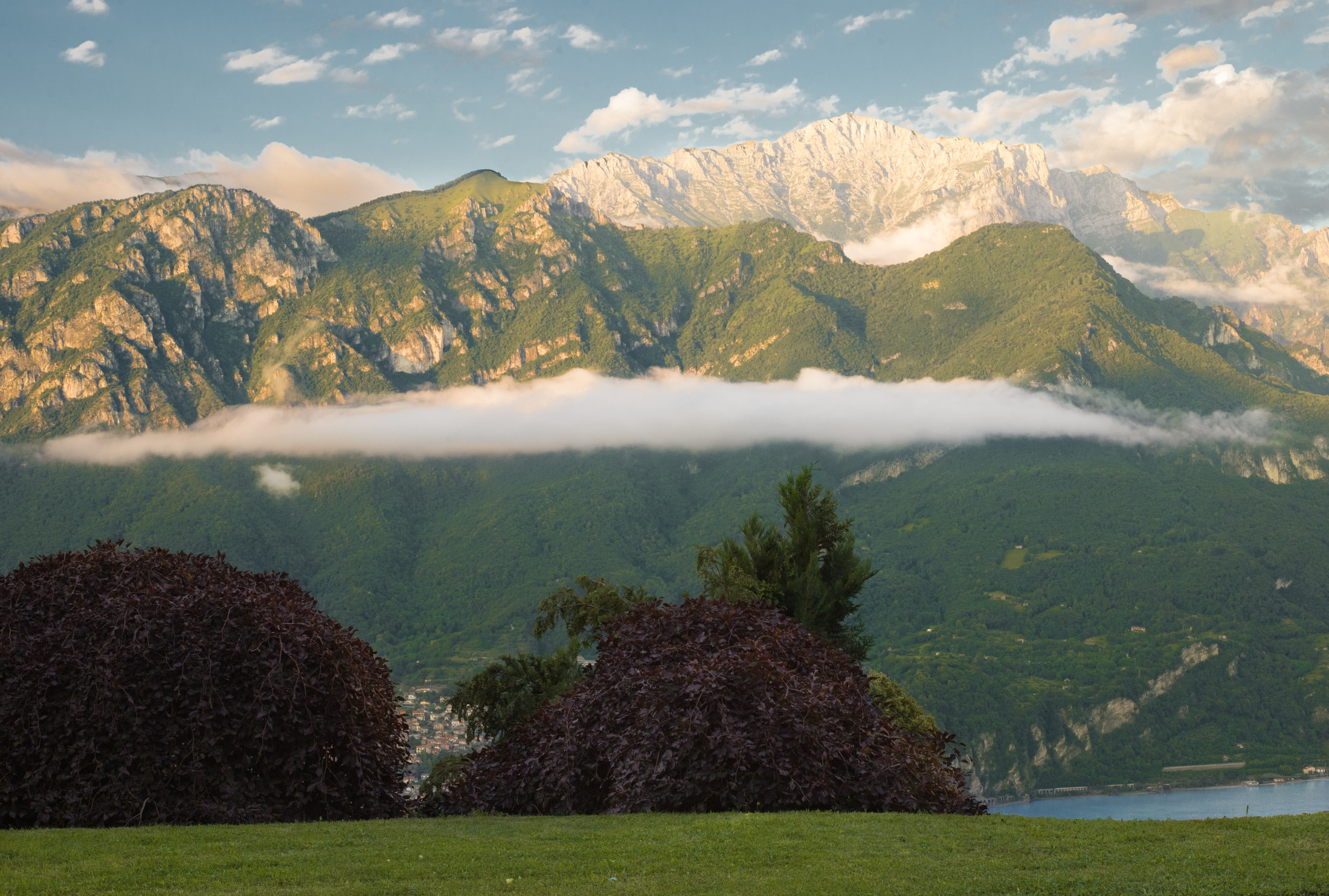 View from Villa Cristina over Lake Como and the Grigne mountains