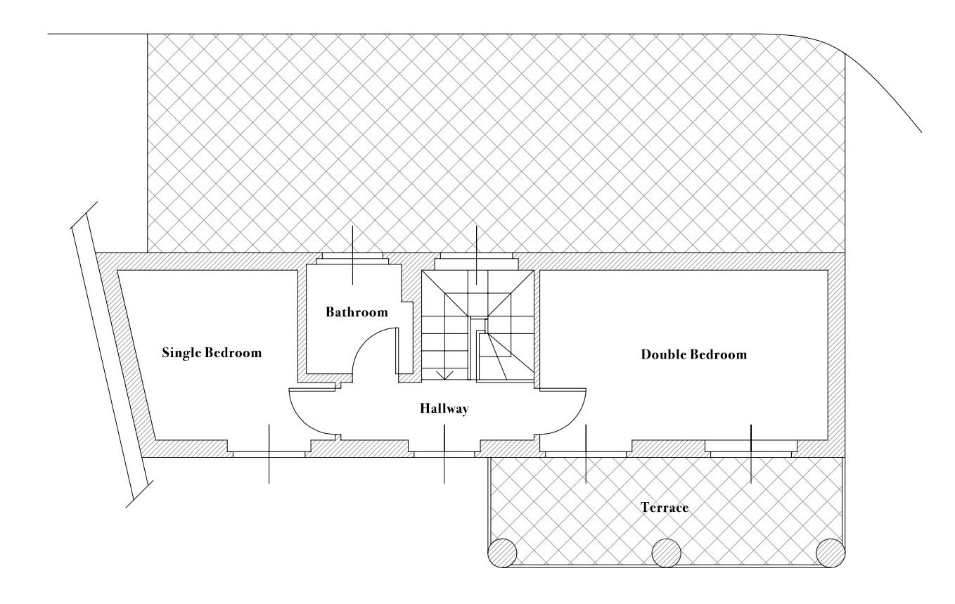 Guest House, first floor plan