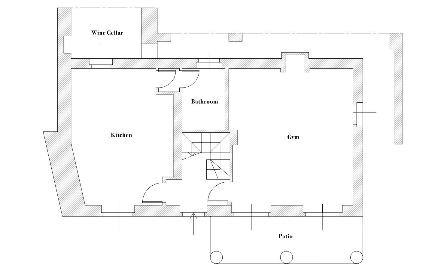 Guest House, ground floor plan